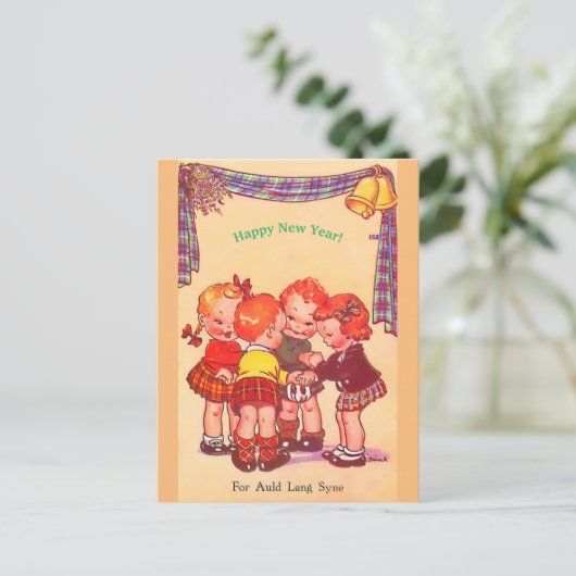  Nieuwjaar 1940 Verenigd Koninkrijk (kopie) Briefkaart (Staand voorkant)