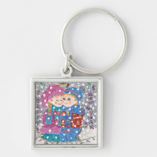 Nieuwjaar 1 sleutelhanger (Voorkant)