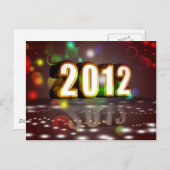 Nieuwjaar 2012 feestdagenkaart (Voorkant / Achterkant)