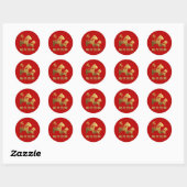 Nieuwjaar 2014. Chinees Jaar van het Paard Sticker (Vel)