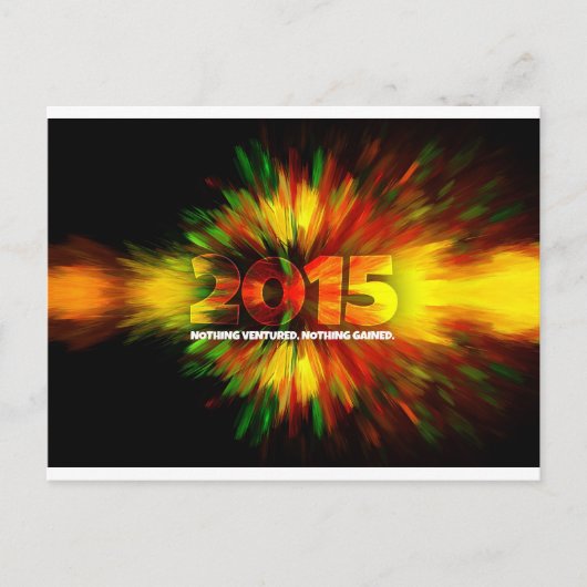 Nieuwjaar 2015 feestdagenkaart (Voorkant)