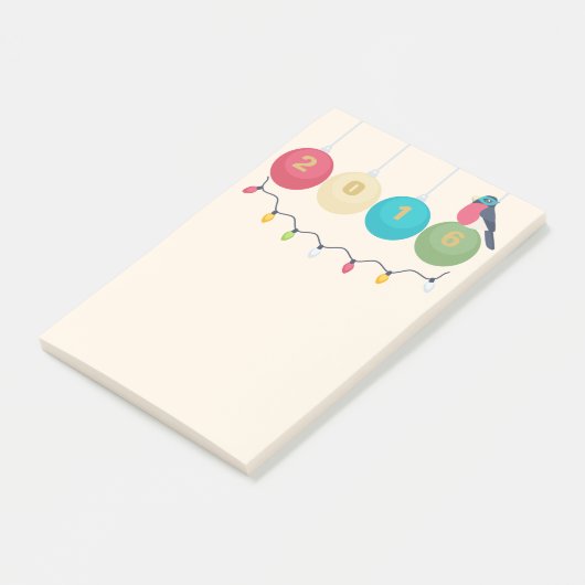 Nieuwjaar 2016 post-it® notes (Schuin)