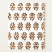 Nieuwjaar 2019 Gold en White Four Leaf Clovers Planner (Achterkant)