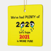 Nieuwjaar 2020 keramisch ornament (Links)