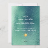 Nieuwjaar 2021 | Bedrijfs Festive Pine Feestdagenkaart (Achterkant)