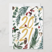 Nieuwjaar 2021 | Festive Pine Bough Feestdagenkaart (Voorkant)