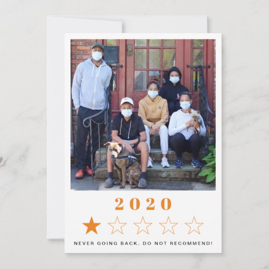 Nieuwjaar 2021 Foto's Feestdagenkaart (Voorkant)