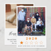 Nieuwjaar 2021 Foto's Feestdagenkaart (Voorkant / Achterkant)