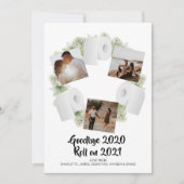 Nieuwjaar 2021 van het humor Corona-virus Feestdagenkaart (Voorkant)