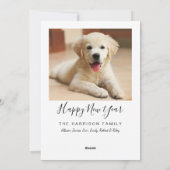 Nieuwjaar 2022 Foto's Red Holiday Kaart (Achterkant)