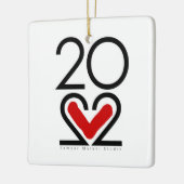 Nieuwjaar 2022 keramisch ornament (Links)