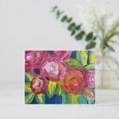 Nieuwjaar 2023 bloemen briefkaart (Staand voorkant)