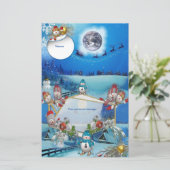 Nieuwjaar 2023 winterkaart briefpapier (Staand voorkant)