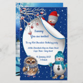 Nieuwjaar 2023 winterkaart briefpapier (Voorkant / Achterkant)