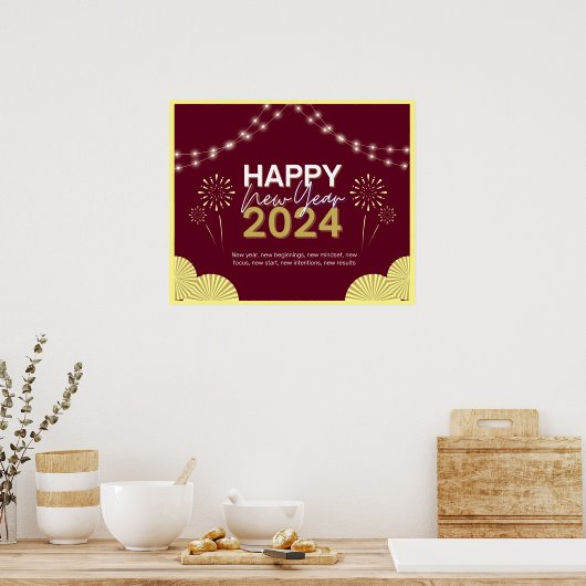 Nieuwjaar 2024 poster (Keuken)