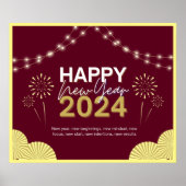 Nieuwjaar 2024 poster (Voorkant)