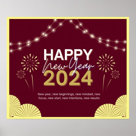 Nieuwjaar 2024 poster (Voorkant)