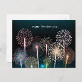 Nieuwjaar 2024 Vuurwerk Vakantie Briefkaart (Voorkant / Achterkant)