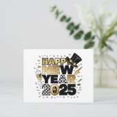 Nieuwjaar 2025 feestdagenkaart (Staand voorkant)