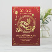 Nieuwjaar 2025 - Jaar van de Slang - 新年 Kaart (Staand voorkant)