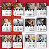 Nieuwjaar 2025 januari Kalender Familiefoto Magneet