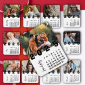 Nieuwjaar 2025 januari Kalender Familiefoto Magneet