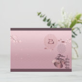 Nieuwjaar 2025 Japanse kunst Feestdagenkaart (Staand voorkant)