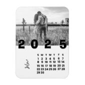Nieuwjaar 2025 Juni Kalender Familiefoto Magneet (Verticaal)