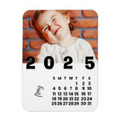 Nieuwjaar 2025 mei Kalender Familiefoto Magneet (Verticaal)