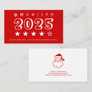 Nieuwjaar 2025 overzicht visitekaartje