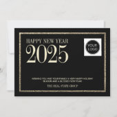 Nieuwjaar 2025 Professional Company Logo Feestdagenkaart (Voorkant)