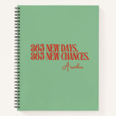 Nieuwjaar 2025 Red Quotes Notitieboek (Voorkant)