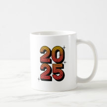 Nieuwjaar 2025 Retro Celebration Design
