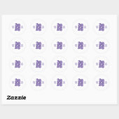 Nieuwjaar 2025 ronde sticker (Vel)