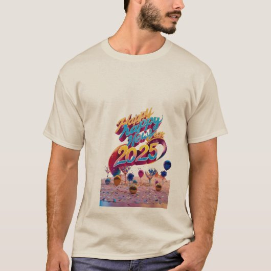 Nieuwjaar 2025 t-shirt (Voorkant)
