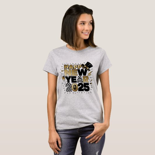 Nieuwjaar 2025 t-shirt (Voorkant volledig)