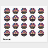 Nieuwjaar 2025 Vuurwerk Stickers (Vel)