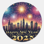 Nieuwjaar 2025 Vuurwerk Stickers (Voorkant)