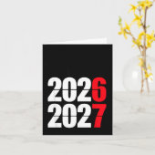 Nieuwjaar 2026 67 Meme Zes Zeven Gen Alpha Slang  Kaart (Gele Bloem)