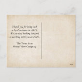 Nieuwjaar 2026 Bericht in een fles Feestdagenkaart (Achterkant)