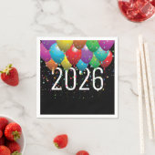 Nieuwjaar 2026 feestballonnen Napkins Servet (Insitu)