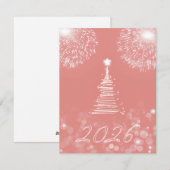 Nieuwjaar 2026 feestdagenkaart (Voorkant / Achterkant)