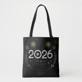 Nieuwjaar 2026 Gouden Vuurwerk “Nieuwjaar, Nieuwe Tote Bag