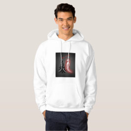 Nieuwjaar 2026 – Heren Black & White Hoodie