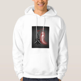 Nieuwjaar 2026 – Heren Black & White Hoodie
