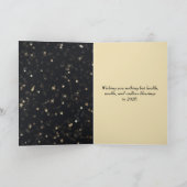 Nieuwjaar 2026 Ierse Wolfshond Feestdagen Kaart (Binnen)