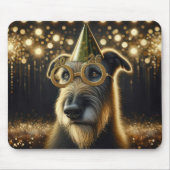 Nieuwjaar 2026 Ierse Wolfshond Muismat (Voorkant)