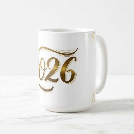 Nieuwjaar 2026 koffiemok (Voorkant rechts)