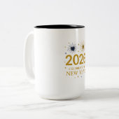 Nieuwjaar 2026 Mok – Vakantiegeschenk (Voorkant links)