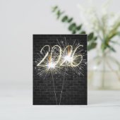 Nieuwjaar 2026 Party Sparklers Kaart (Staand voorkant)